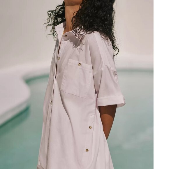 Boxy Button-Down Shirt by Anthropologie - Picture 3 of 6